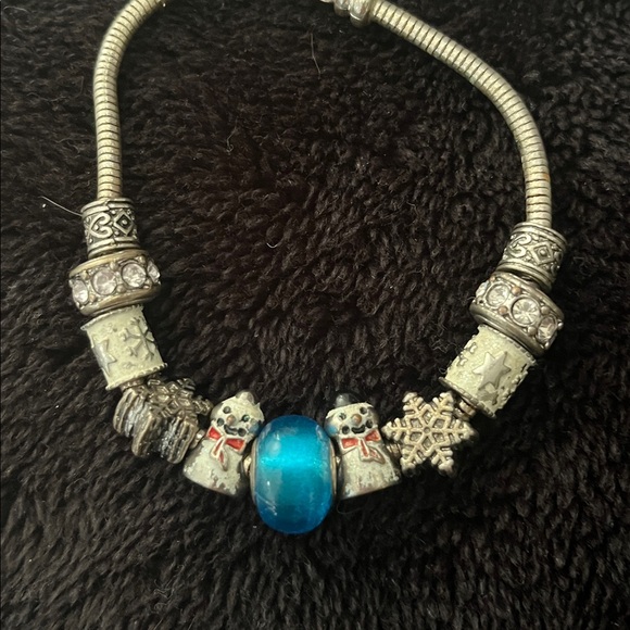 Silver and Blue Charm Bracelet - Picture 3 of 3